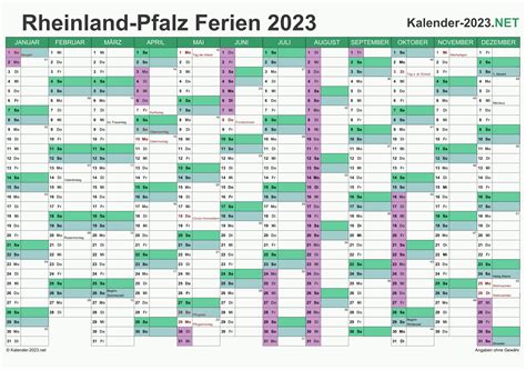 Dem Tigen Bleiben Brig Erfolg Kalender Mit Ferien Rlp