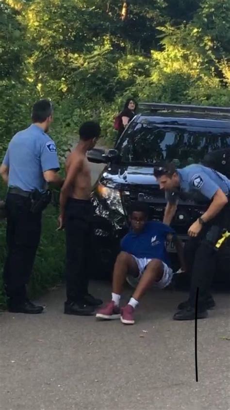police point gun at black teens arrest them after white couple lies about them having weapons