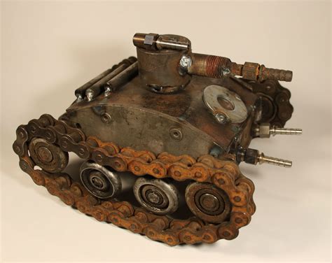 Steampunk Tank Made Out Of Recycled Scrap Metal Created By Jrhamm