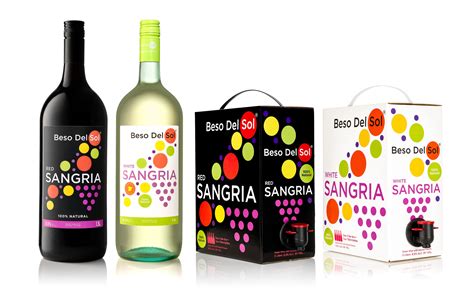 Beso Del Sol Red And White Sangria 15 L Glass Bottles And 30 L Bag In