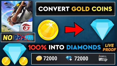 How To Convert Gold Coins Into Diamonds In Free Fire Free Fire Gold