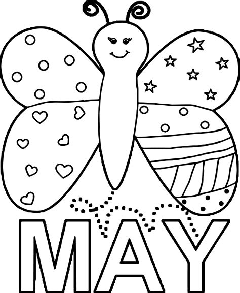 May Coloring Pages Printable - Printable Word Searches
