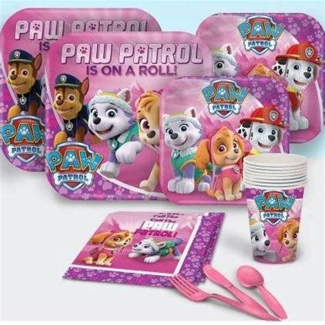 Birthday Express 259045 Pink Paw Patrol Girl Basic Party Pack You Can
