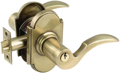Emtek Cortina Brass Keyed Lever Door Handle Lock Shop Lever Locks At