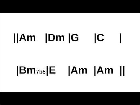 Am Dm G C Bm7b5 E Am Rock Style backing track - YouTube