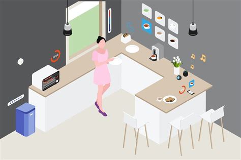 Smart Home Kitchen Isometric Illustration By Angelbi88 On Envato Elements