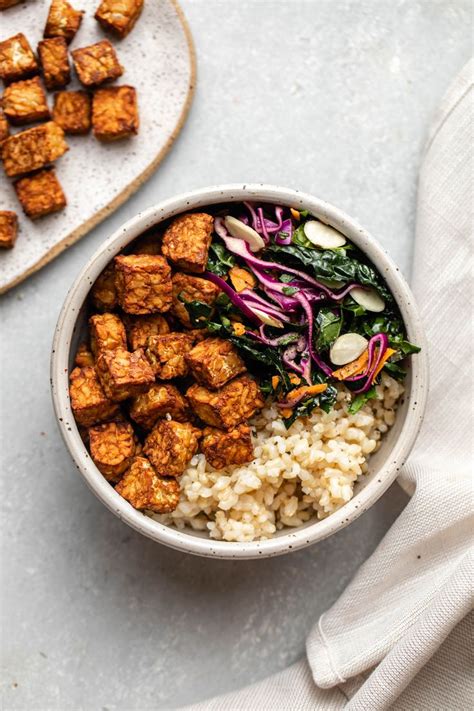 Easy Baked Tempeh 3 Ingredients So Crispy From My Bowl Recipe