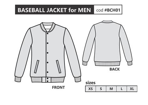 Varsity Jacket Pdf Sewing Pattern Sizes Xs To Xl Pattern Etsy