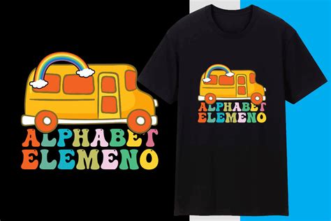 alphabet elemeno t shirt design graphic by pro design · creative fabrica