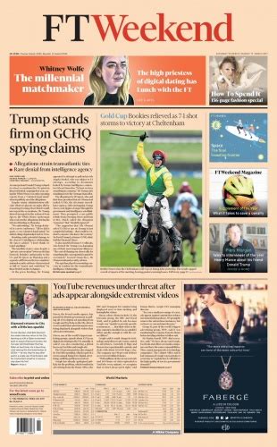 Ft weekend magazine is a supplement to the weekend edition of the financial times newspaper. Financial Times redesigns FT Weekend to give it "distinct ...