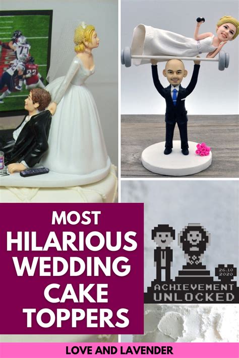 15 Funny Wedding Cake Toppers For A Happily Ever Laughter Love And Lavender Funny Wedding
