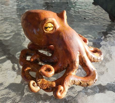 Gold Octopus By Claycephalopods On Etsy Gold Octopus Octopus