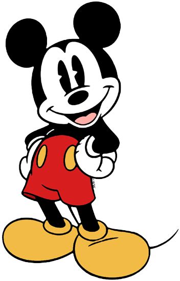 Mickey And Minnie Color Pages Mickey Mouse Classic Clip Hands Disney Clipart Galore Clipartmag