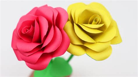 Step By Step Paper Craft Flowers Rose Make Gorgeous Paper Roses With