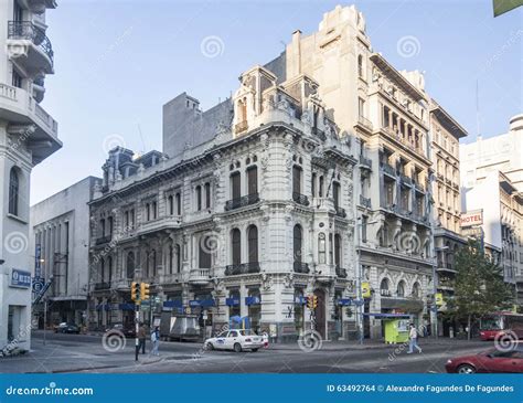 Historical Building Facade In Montevideo Editorial Stock Image Image