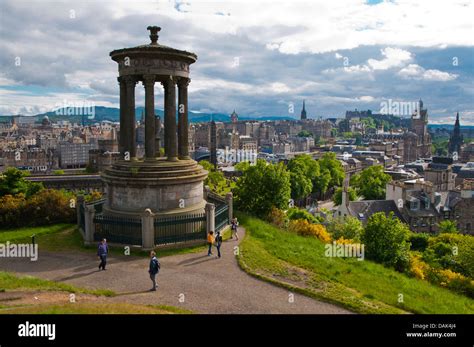 Aerial View Calton Hill Edinburgh Hi Res Stock Photography And Images