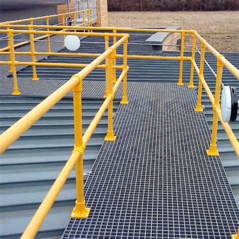 Grp Round Handrail Sections For Walkways And Steps Evergrip