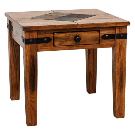 Sunny Designs Sedona End Table Rustic Oak
