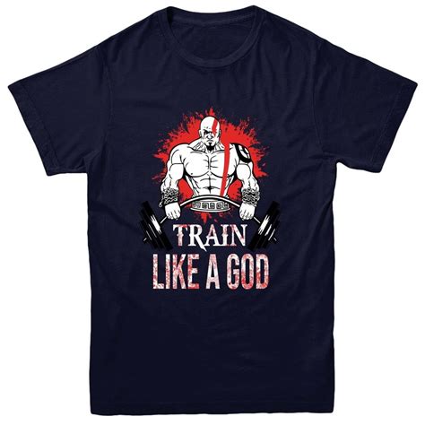 Train Like A God T Shirt Kratos Gym Workout Inspired Spoof Tee Top