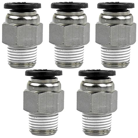 5 Pack 18 Male Npt X 14 Od Tube Female Push In To Lock Connect