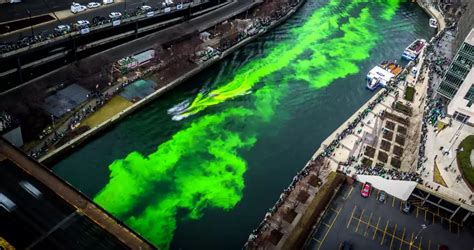 Chicago River Dyed Green Incredible Time Lapse Video Watch