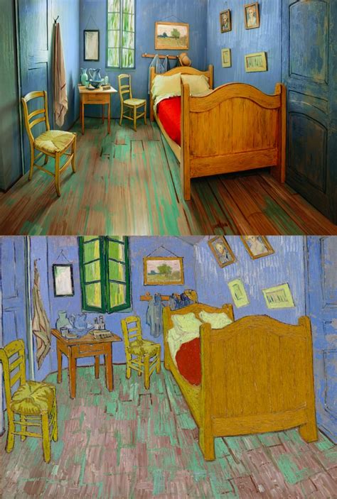 Amsterdam, van gogh museum, van gogh en gauguin. Van Gogh schilderij 'De Slaapkamer' als slaapkamer op AirBnB