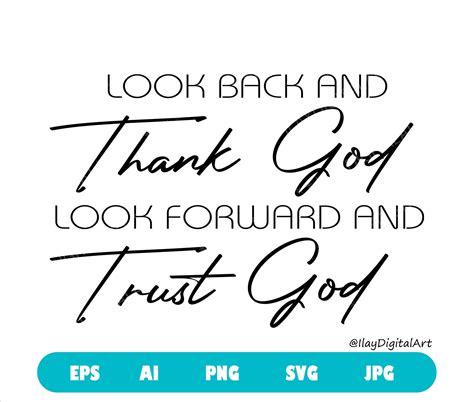 Thank God And Trust God Svg Inspirational Quotes Svg Etsy