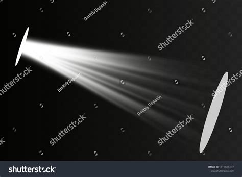 Vector Spotlight Light Effectglow Isolated White Stock Vector Royalty