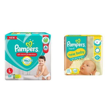 Buy Pampers Diaper Pants Large 64 Count And Pampers Active Baby Diapers