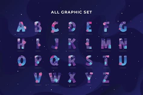 Galaxy Alphabet Set