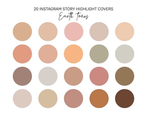 20 Instagram Story Highlight Icons Neutral Earth Tones Story Etsy In
