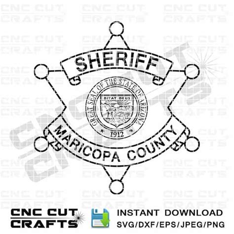 Maricopa County Sheriff Svg Arizona State Sheriff Badge Patch Etsy