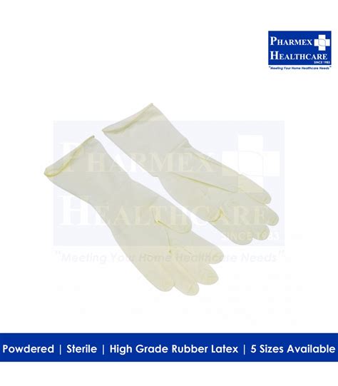 GREAT GLOVE Sterile Latex Surgical Gloves Powdered 5 Sizes