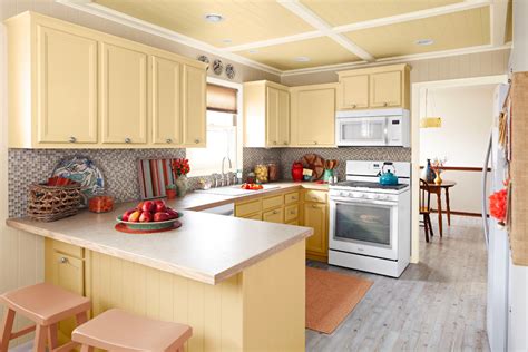 Peach And Gray Transitional Kitchen Charlotte By Lowes Home