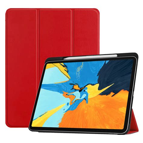 Trifold Smart Case For Apple Ipad Pro 11 Inch 1st Gen Red