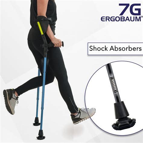 Forearm Crutch In Black Color By Ergobaum Crutches Forearm Crutches