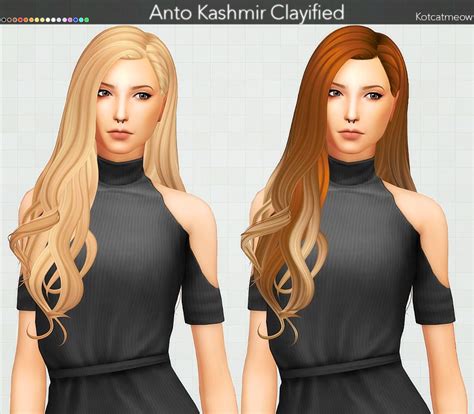 Anto Kashmir Hair Clayified Ts4adulthair Ts4baccelf Sims