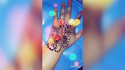 Contoh gambar henna simple atau biasa di kenal dengan istilah henna for fun. Tutorial henna simple dan mudah di ikuti😀😀 - YouTube