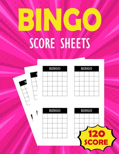 Buy Bingo Score Sheets Blank Bingo Cards Bingo Paper Cards Sheets