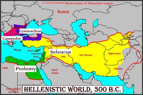 The Division Of Alexander The Greats Empire After His Death Between 4