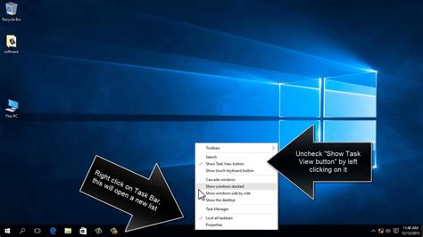 Remove Task View Button From Windows 10 Taskbar Images