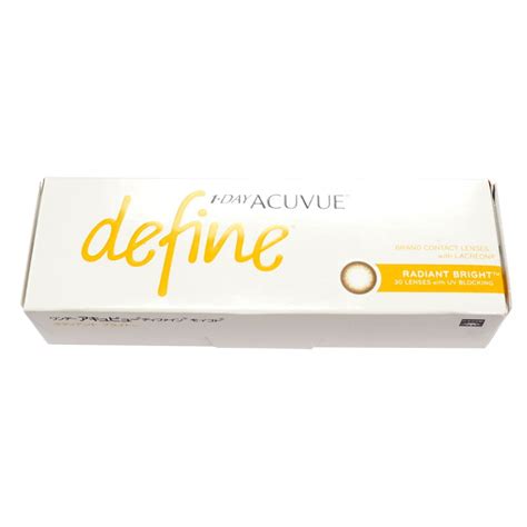 1 Day Acuvue Define With Lacreon Contact Lenses Radiant Bright