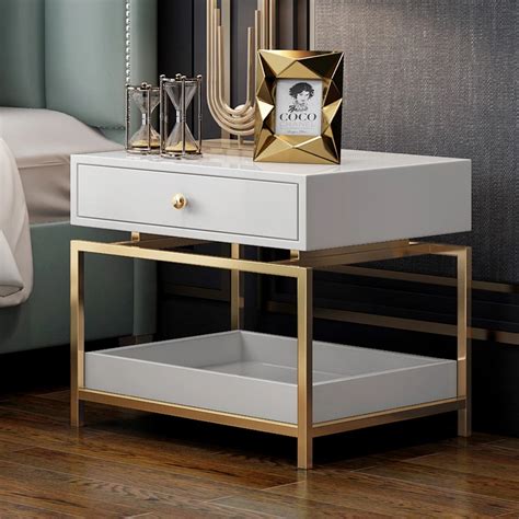 Are you wondering how to complement the contemporary armchair in your bedroom interior? Modern Nightstand Side Table - End Table with 2 Drawers ...