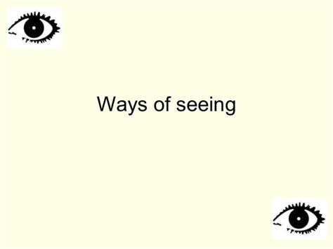 Ways Of Seeing Lesson 1
