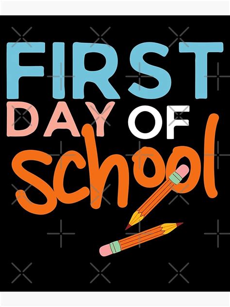 First Day Of School Pre K 1st Day Of School Poster For Sale By
