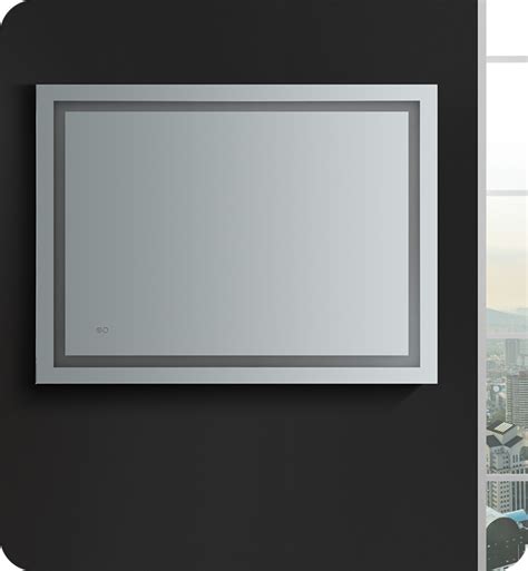 Fresca santo 36 wide x 30 tall bathroom mirror w/led lighting and defogger. Fresca FMR024836 Santo 48" Wide x 36" Tall Bathroom Mirror ...
