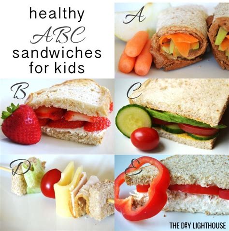 5 Abc Healthy Sandwiches For Kids Back To School Ideas