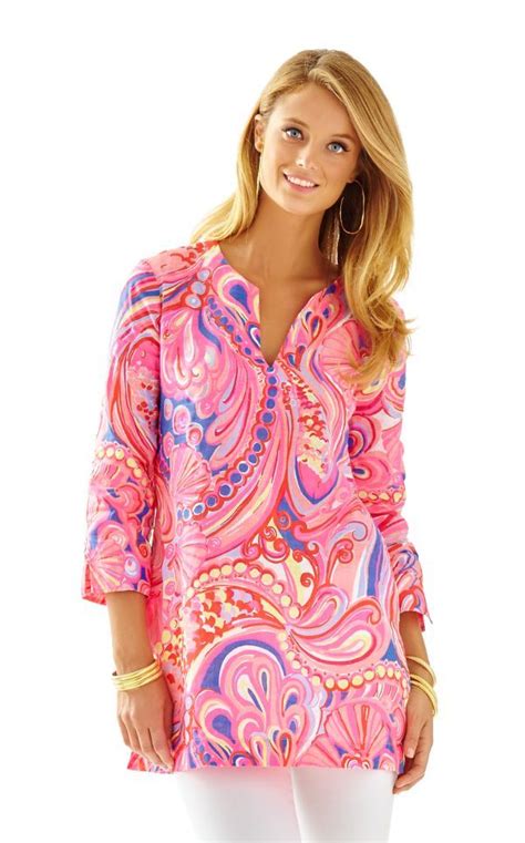 Marco Island Tunic Lilly Pulitzer Multi Reef Retreat Estilo Gorditas