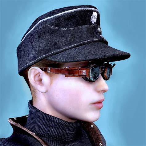 M43 Field Cap 3d Models For Daz Studio And Poser