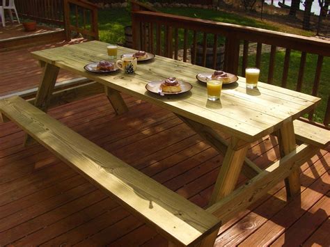 Woodworking Plans For A Large Picnic Table